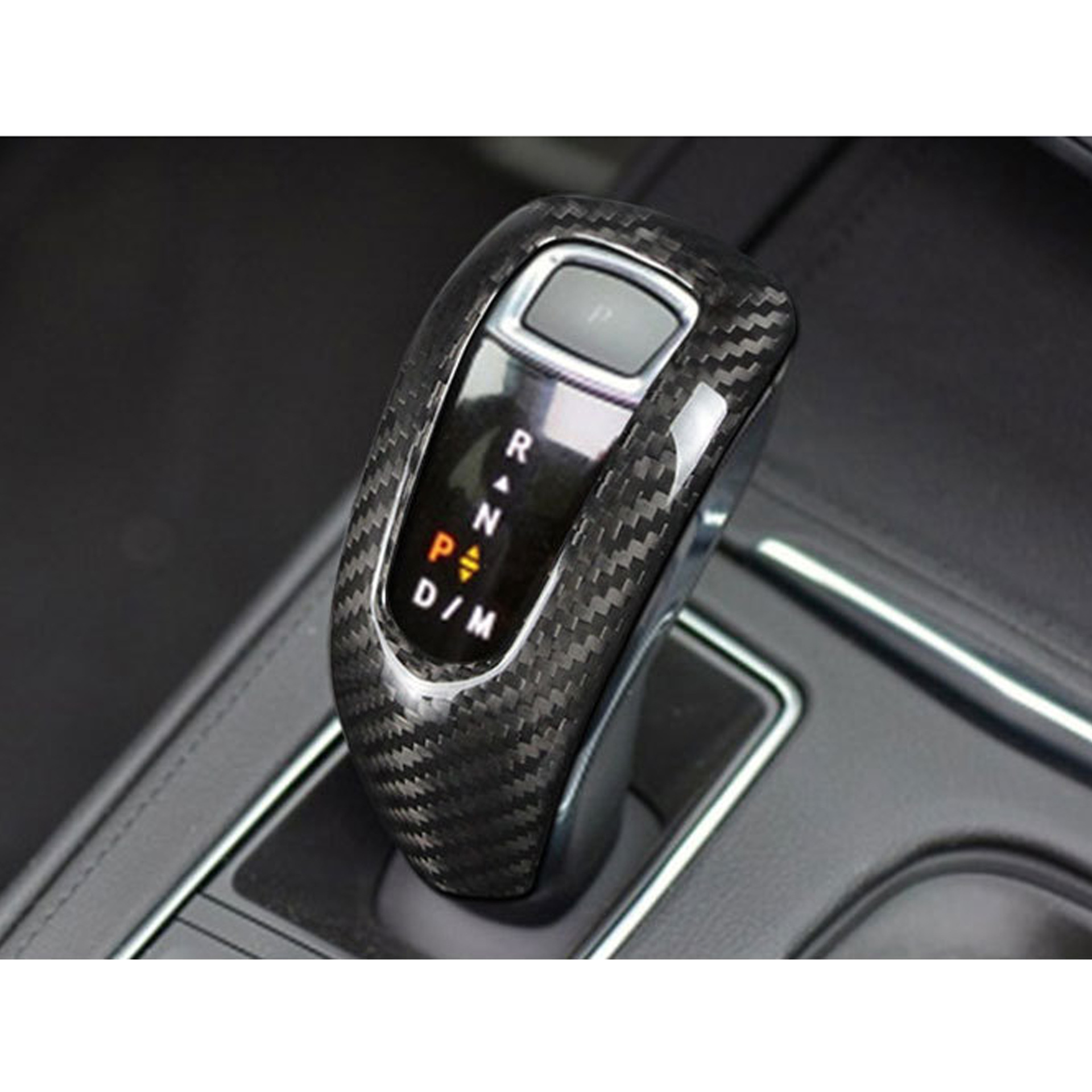 适用于凯迪拉克ct6 xt4真碳纤维排挡头换档盖贴件汽车改装内饰