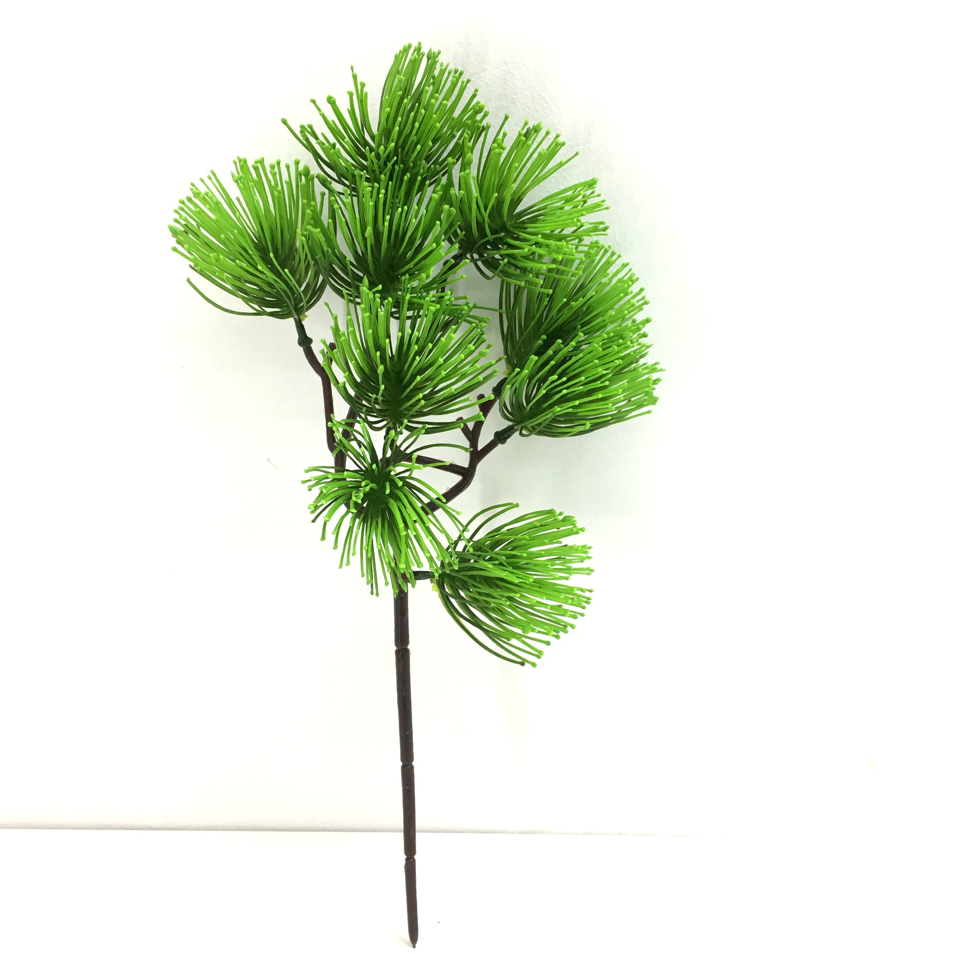 仿真松枝树叶美人松植物崖柏迎客松假树 装饰叶子景观植物墙配材