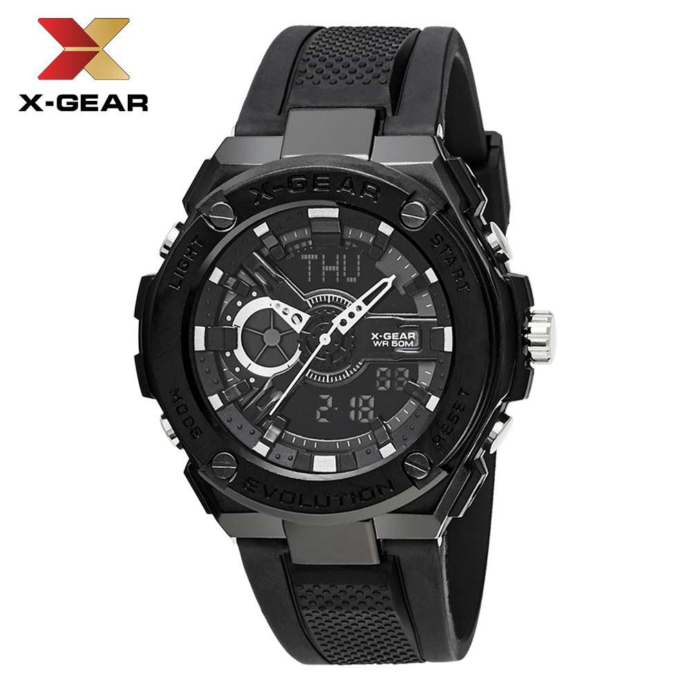 创意x-gear手表 男士爆款电子运动户外手表 防水电子石英钟表批发