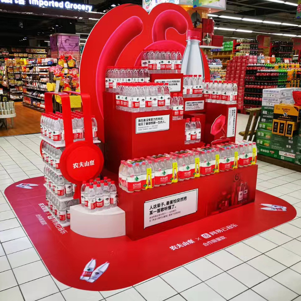 超市展示堆展示宣传柜异型广告堆展现产品摆放柜货柜落地堆头