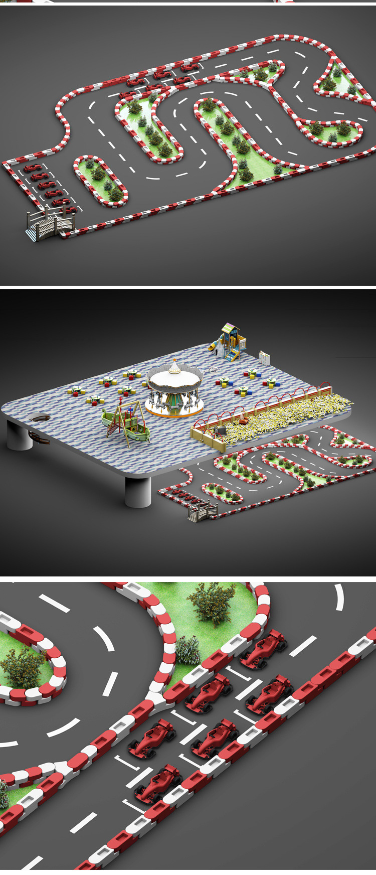 f1赛车儿童电动卡丁车场地商场竞技赛车加盟成人卡丁车赛道卡丁车