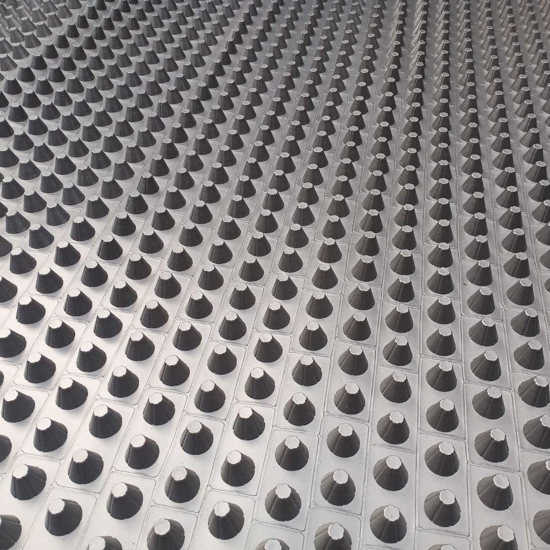 屋顶花园排水板车库顶板屋顶绿化滤水板pe塑料排水板水库防渗水