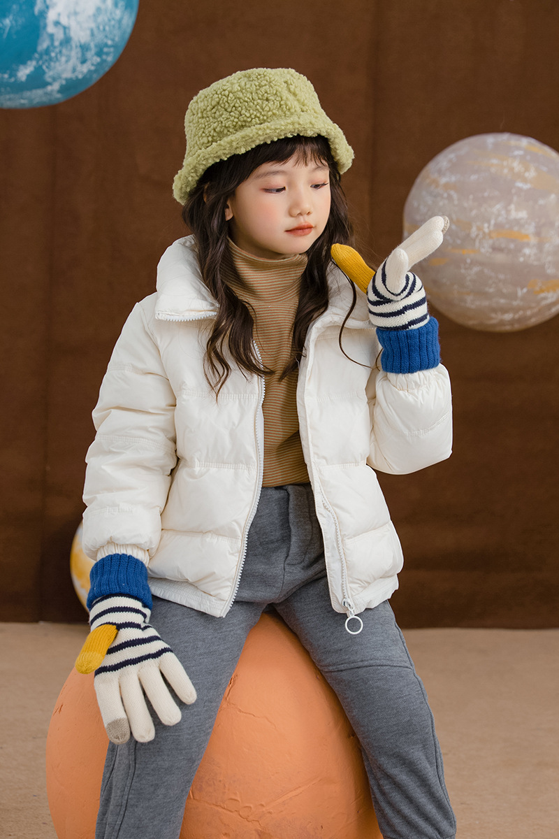 小懒猫童装2020秋冬新品韩版男女童加厚外套儿童90%白鸭绒羽绒服
