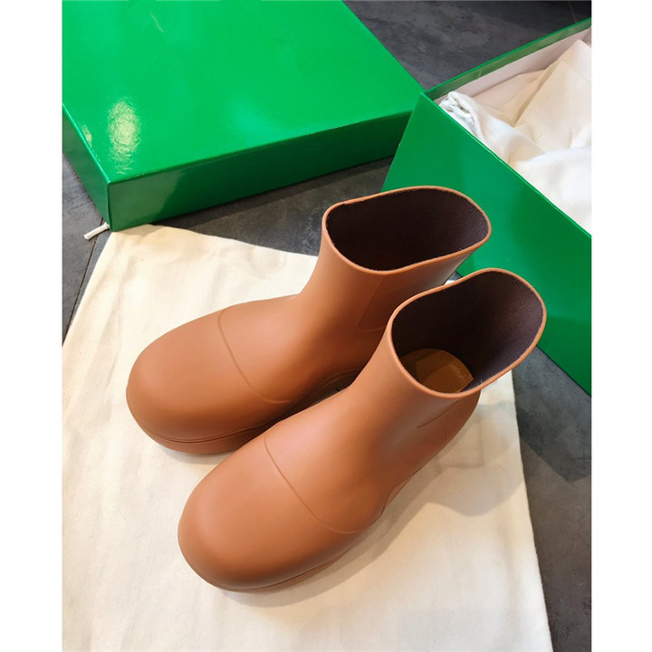 2020新款阿希哥mona同款雨靴牛油果防水鞋百搭短靴增高大头鞋潮