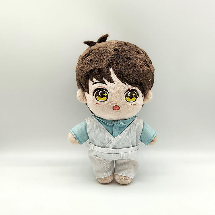 厂家定制明星娃娃棉花娃娃穿衣玩偶20cm15cm10cm明星公仔裸娃定制