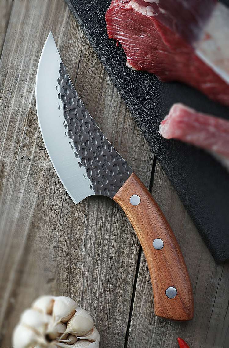 手工锻打剔骨刀分割刀不锈钢切肉卖肉专用屠宰刀尖刀割肉剔肉刀具