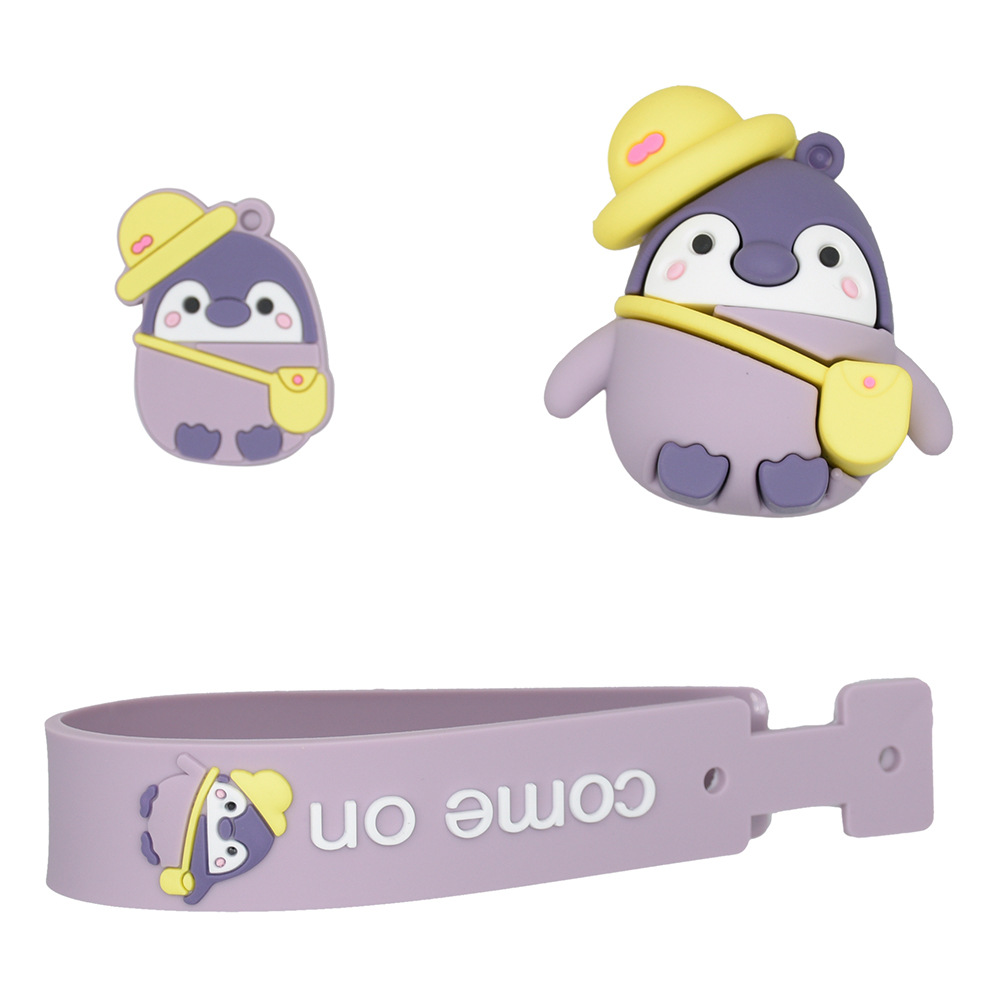 新款创意企鹅卡通挂件钥匙扣 可爱超萌滴塑pvc公仔小礼品赠品定制