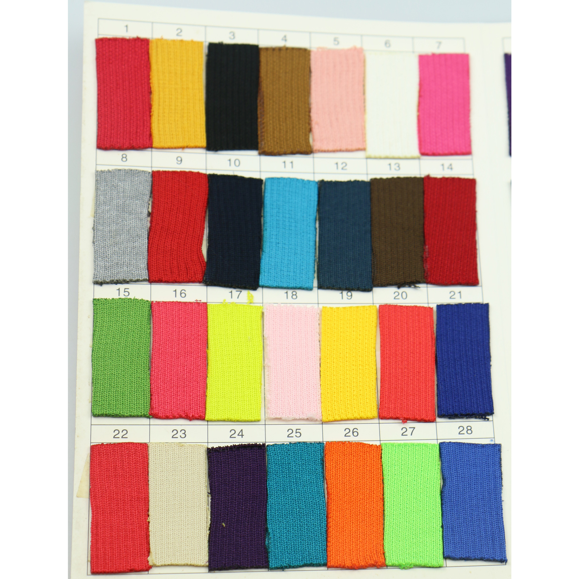 全涤2*1针织罗纹面料 羽绒服棉袄棉服大衣领口袖口下摆螺纹布辅料