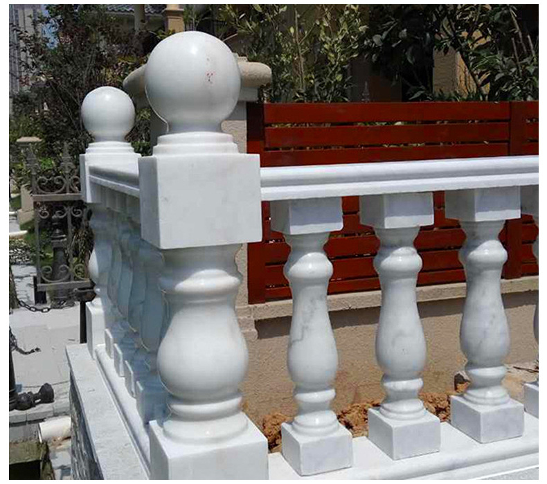 河道护栏大理石栏杆石栏板花岗岩石雕河道护栏汉白玉扶手庭院围栏