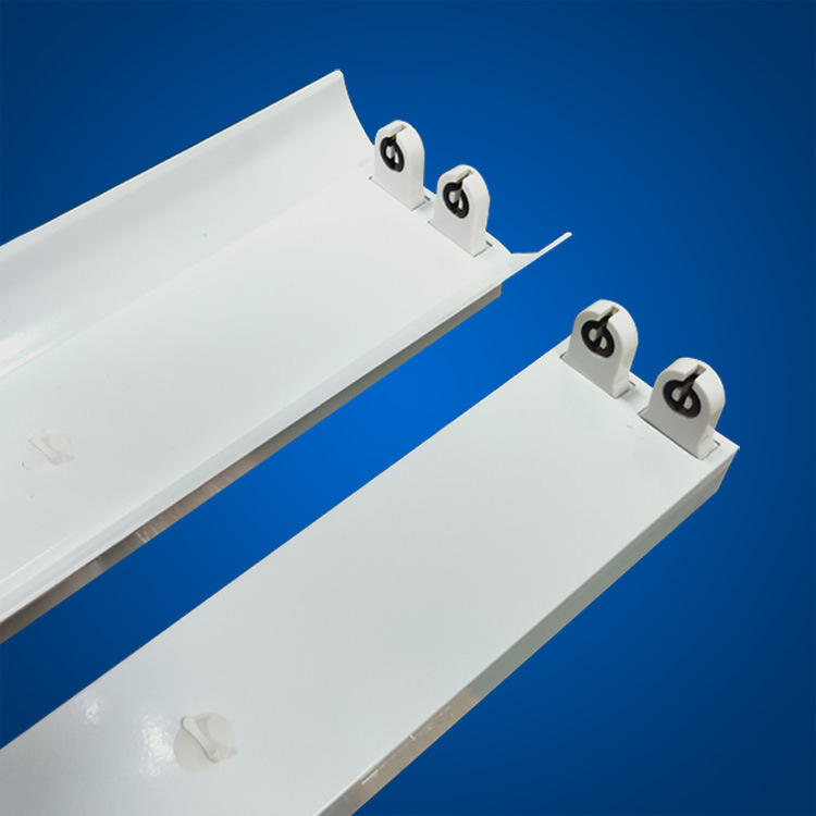 t8led布线双管带罩灯支架明装吊装1.2米荧光灯空支架厂家批发现货