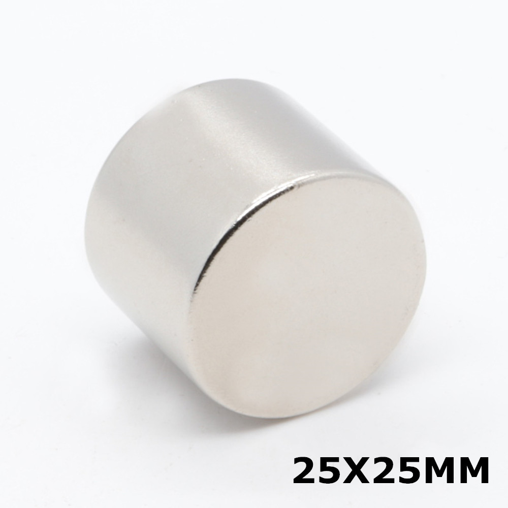 2525mm新品磁铁圆形强力磁铁钕铁硼磁铁圆柱吸铁石磁铁磁钢现货