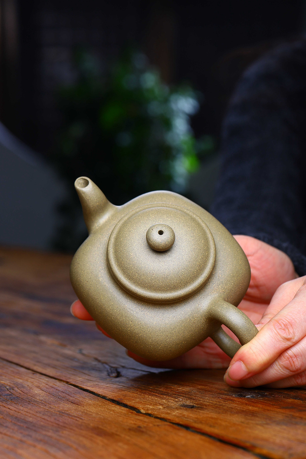 2789紫砂壶 名家全手工四方传炉紫砂壶 原矿青段泥紫砂茶具内壁章