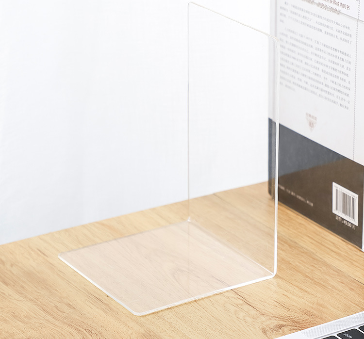 厂直销 亚克力书立办公用品平板l型书立拉伸可调书立书靠背可定制