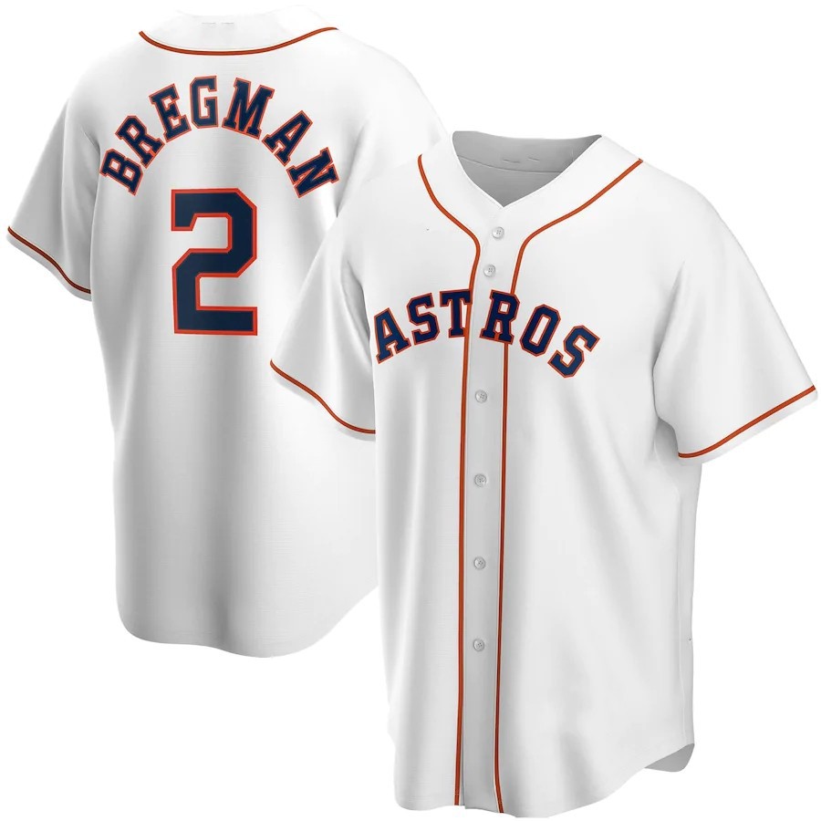mlb太空人队球衣 astros 2# 27# 球迷精英版棒球服外贸批发
