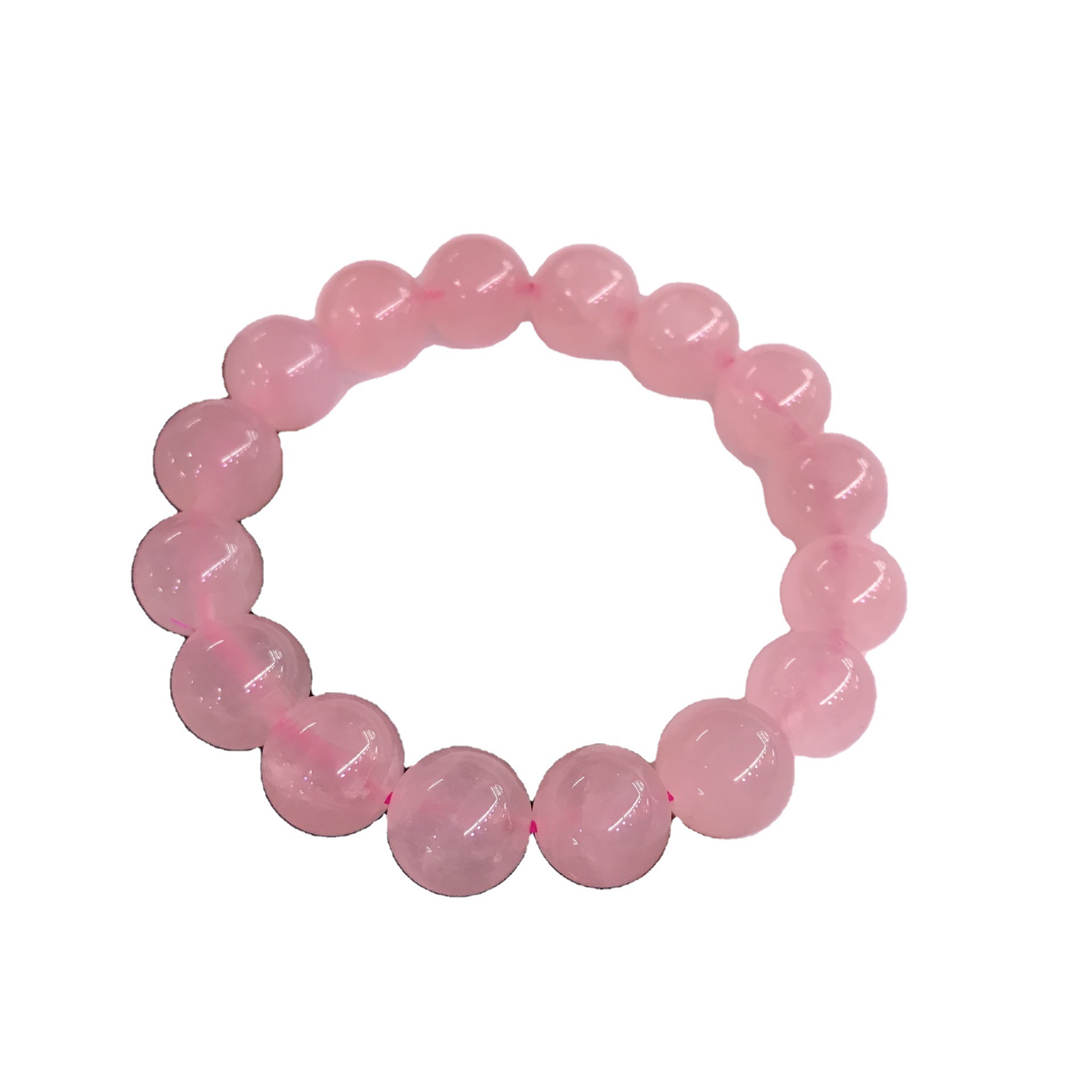 巴西粉晶手链芙蓉石手串厂家直销批发粉水晶手串礼物