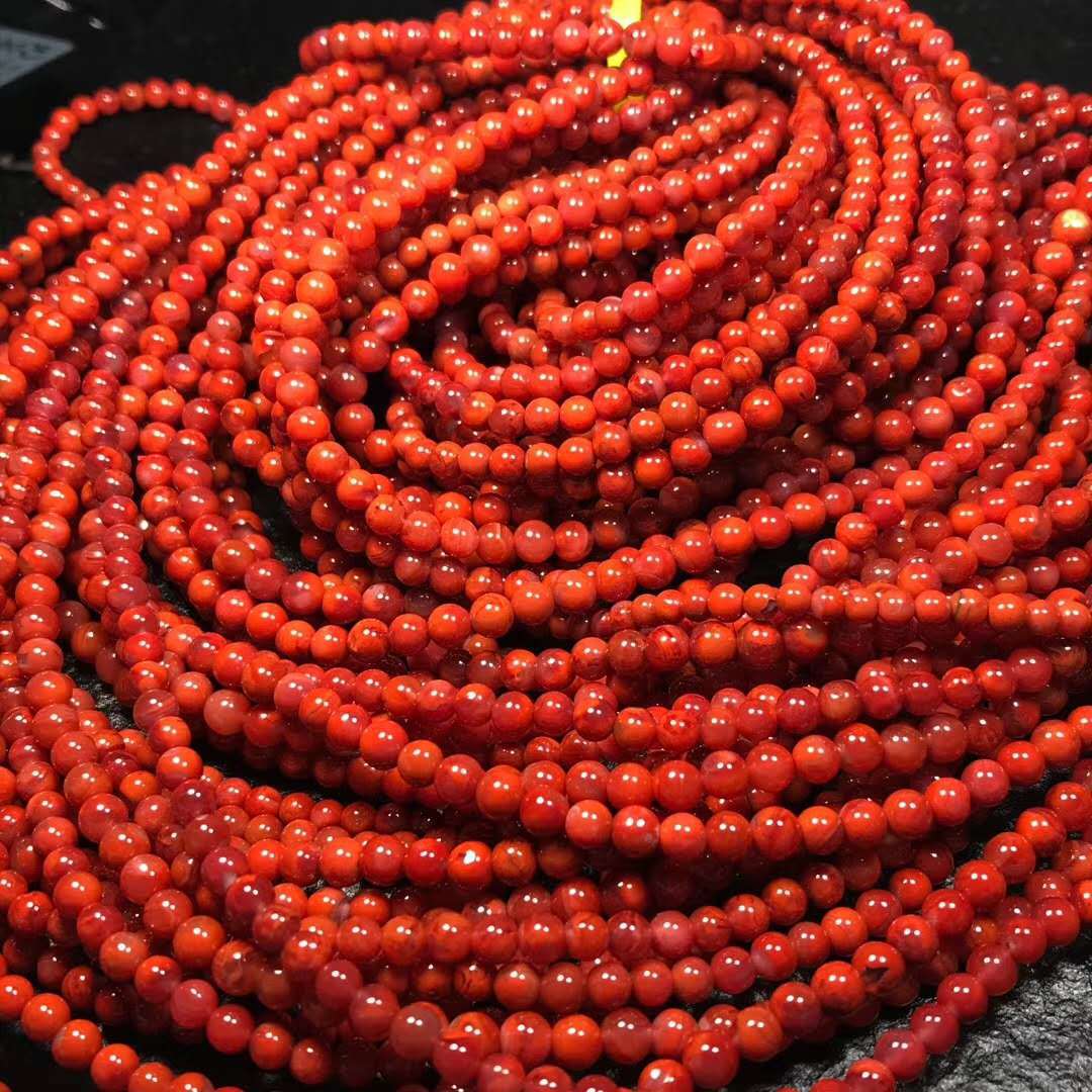 可塘厂家直销川料南红玛瑙四圈手链 品质好颜色漂亮 男女款手链