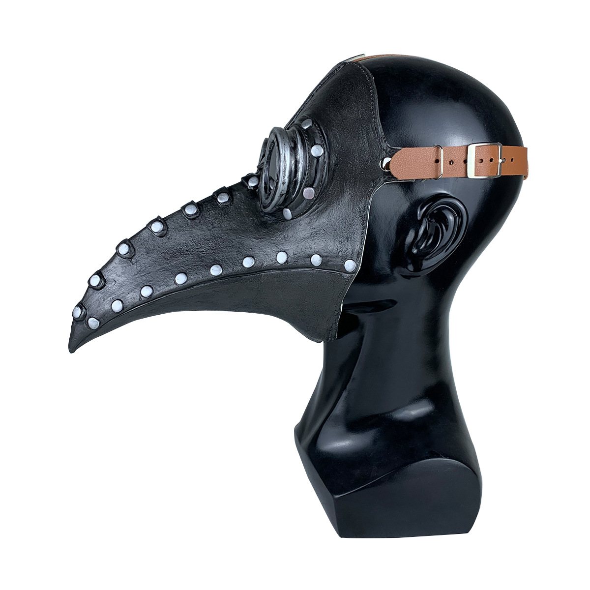 万圣节瘟疫鸟嘴面具朋克蒸汽欧洲黑死病医生瘟疫面罩亚马逊热卖