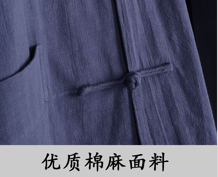 僧服夏季短褂棉麻薄款男免绑腿罗汉褂套装出家僧人僧衣比丘尼女