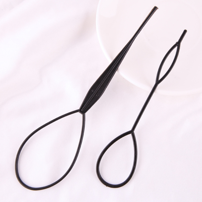 拉发针穿发针掏发儿童扎头发神器绑发编发工具丸子头盘发小号花样