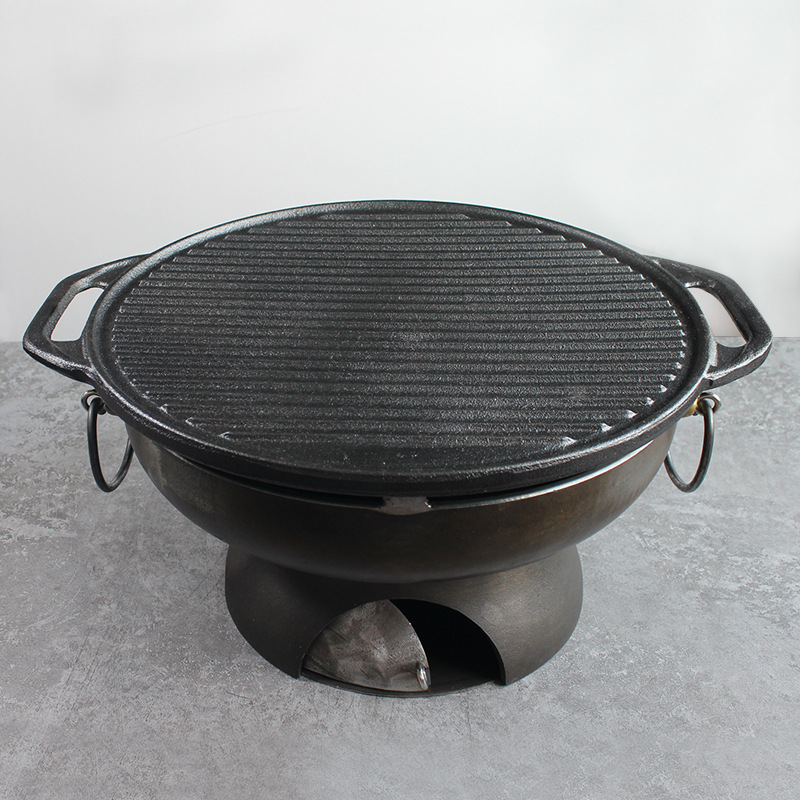 敬辉炙子烤肉炉商用木炭烤肉炉烧烤炉家用户外烧烤盘烤肉盘组合装