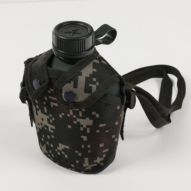 10军迷迷彩军训户外水壶