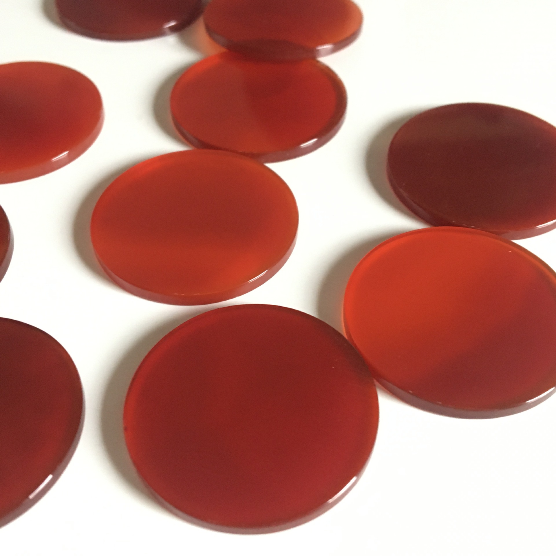 厂家直销红玛瑙圆片 圆牌戒面半成品裸石批发 diy配饰入模定做