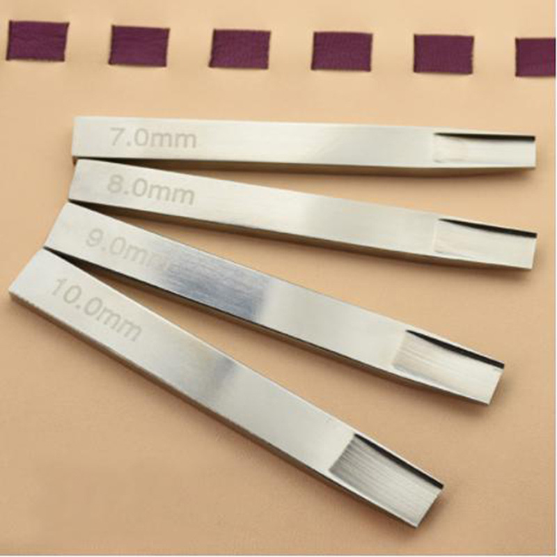 皮革编织斩手工皮革工具diy打孔工具皮条编织槽冲头