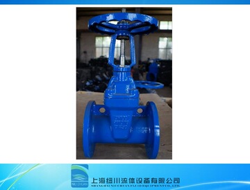 销售上海纽川品牌z41x-16q-dn100手动明杆式球铁材质软密封闸阀