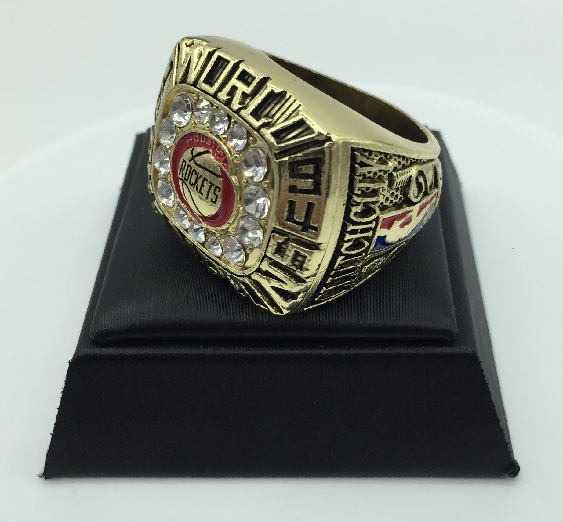 nba1994休斯顿火箭队奥拉朱旺总冠军戒指 球迷戒指厂家直销