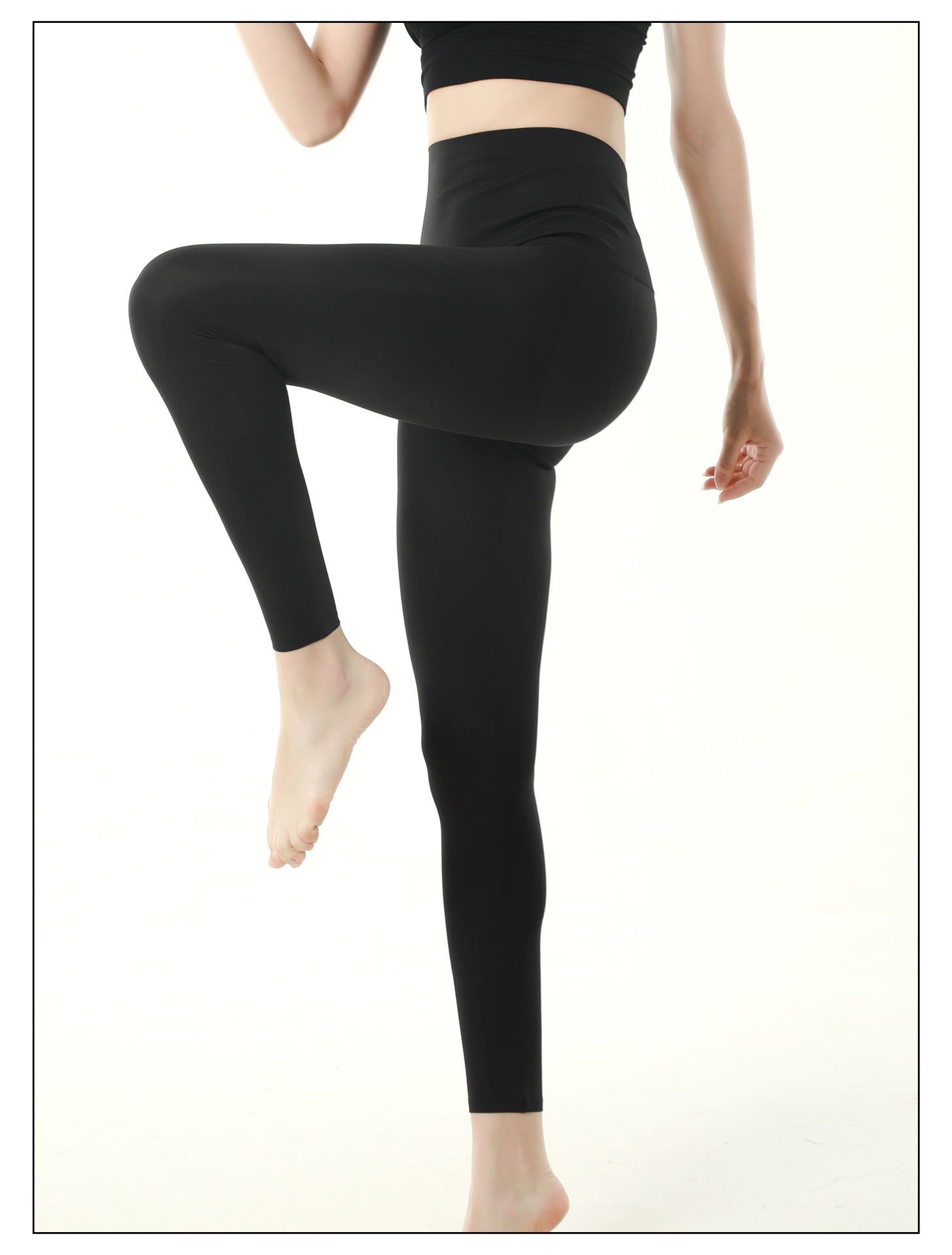 芭比裤正品收腹提臀鲨鱼皮黑色打底外穿夏季薄款无痕九分液体裤女