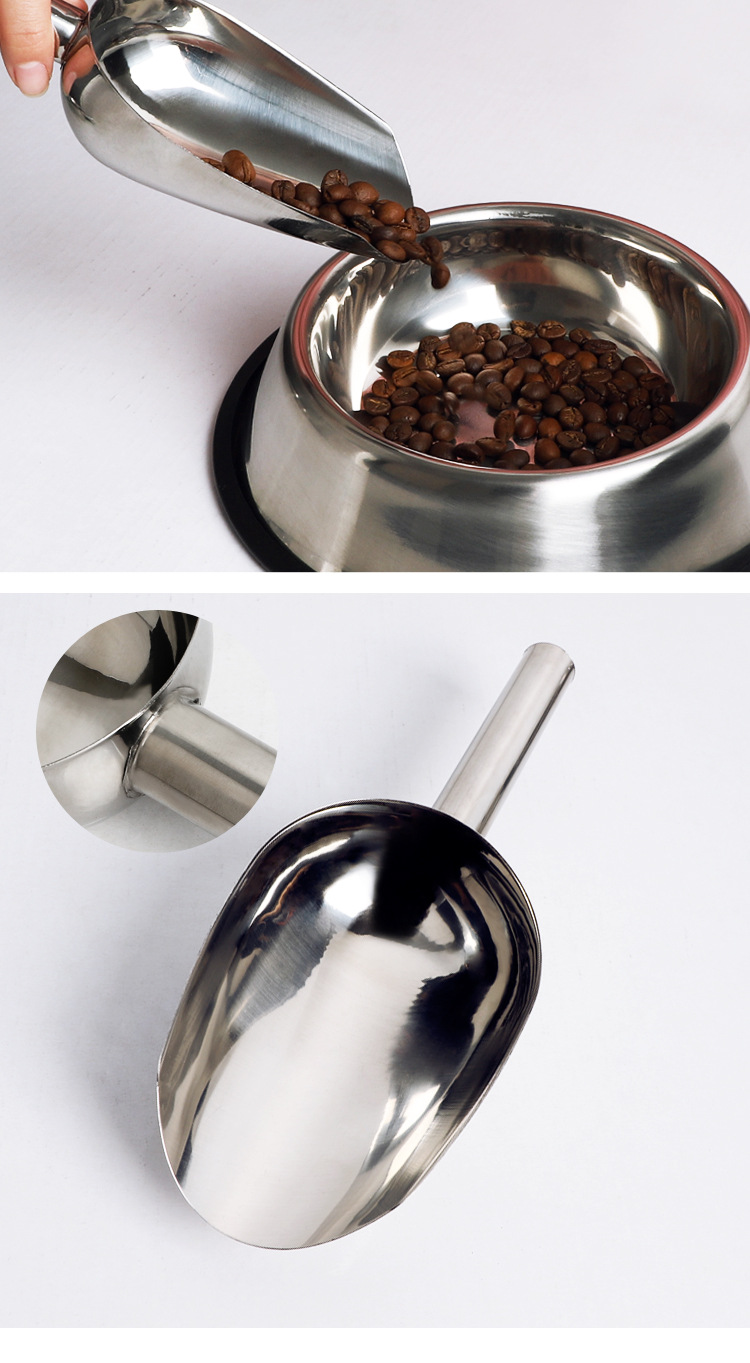 耐思特直销不锈钢冰铲 无磁宠物铲多用谷物铲原料铲冰块铲不锈铲