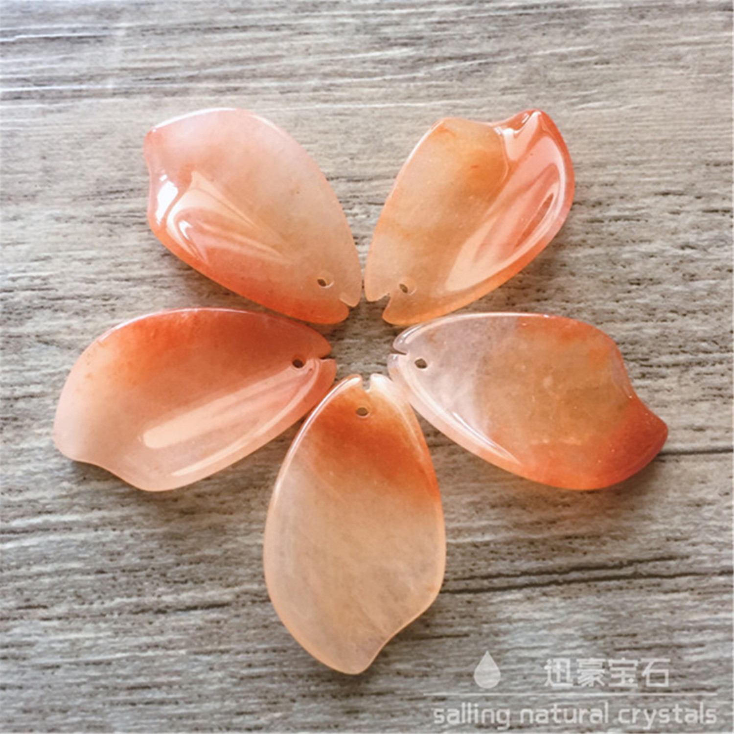 巴西天然红丝玉花瓣金丝玉扭形菱形花瓣发簪1118小款