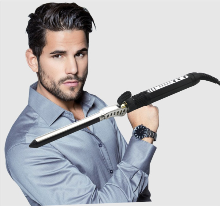 男士短发蓬松电卷发棒羊毛卷9mm小号纹理烫烫卷发器