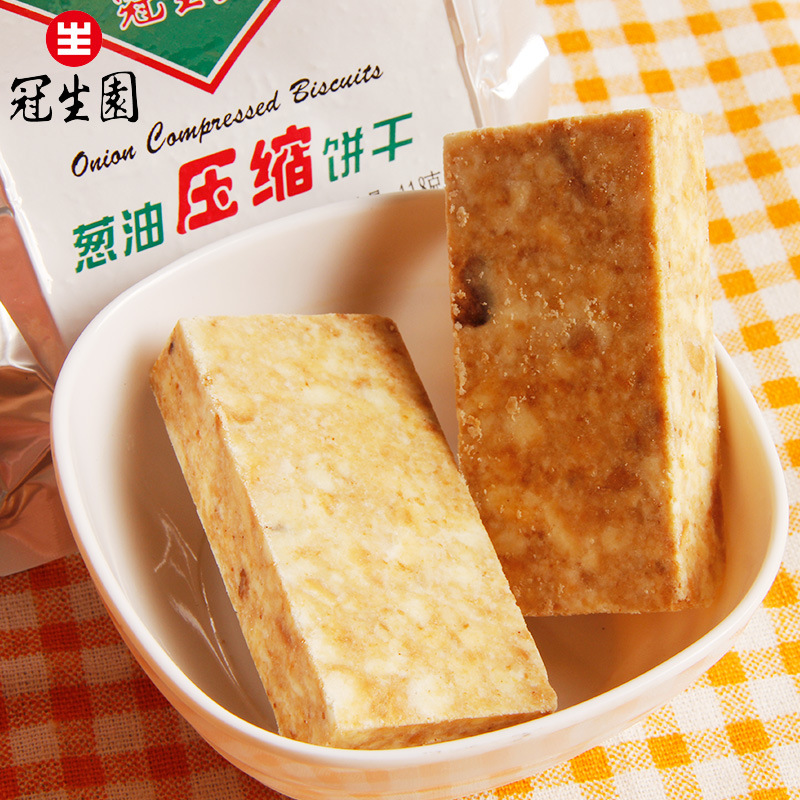 上海冠生园压缩饼干118g芝麻葱油肉蓉代餐饼干饼干好巴食