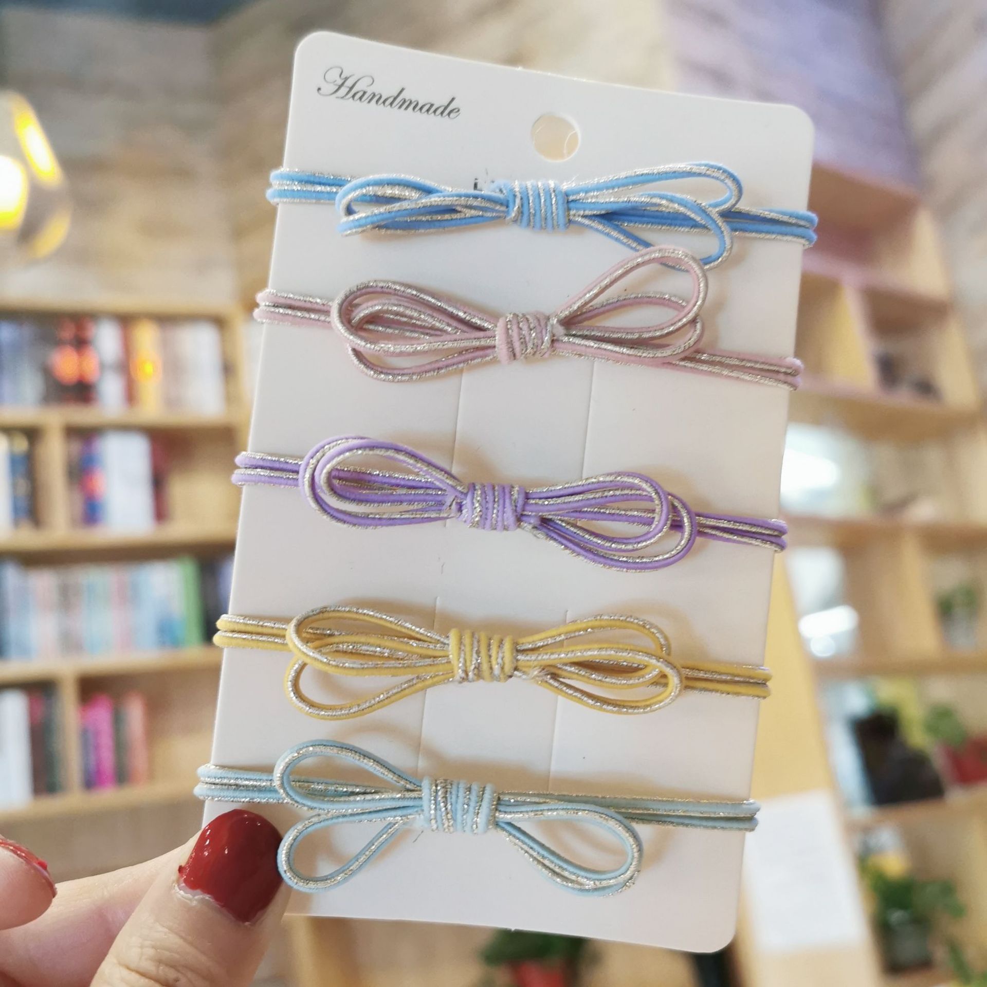 网红扎头发橡皮筋头绳韩国小清新成人简约可爱少女皮套蝴蝶结发圈