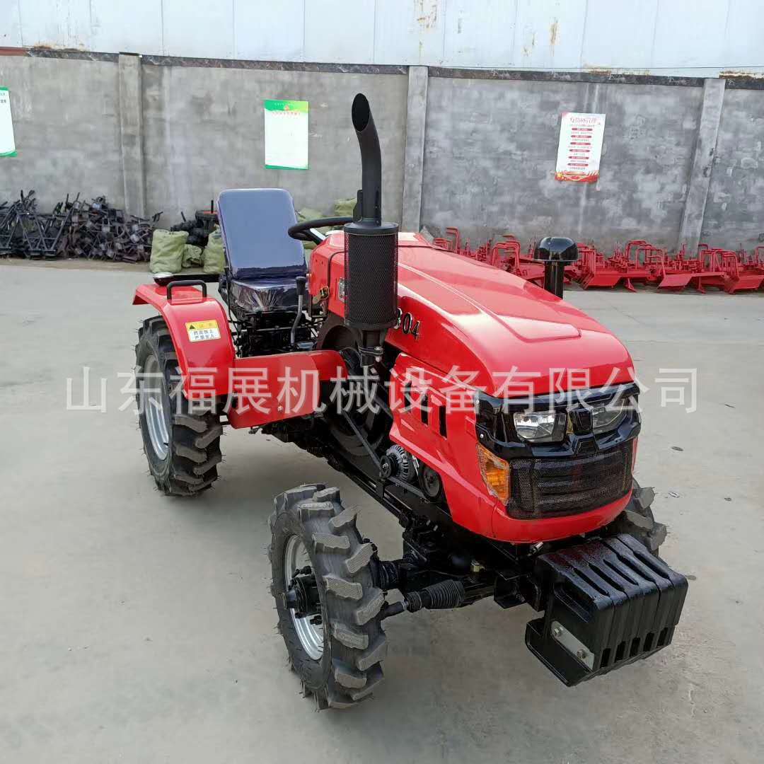 15马力单缸小四轮旋耕机 四缸四驱动力拖拉机 配套254开沟机-阿里巴巴
