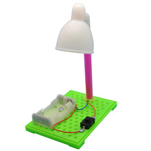 仿真台灯 创意小台灯 科技小制作diy 科学电路实验玩具 邢老师