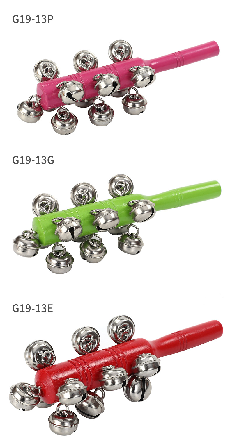 棒铃串铃手摇铃儿童奥尔夫乐器早教幼儿园音乐教具玩具音乐玩教具