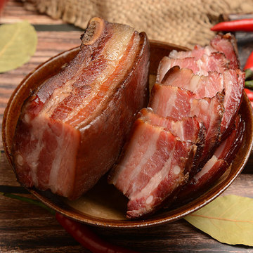 重庆石柱烟熏腊五花杨二哥农家自制腊肉四川土猪三线肉批发500克