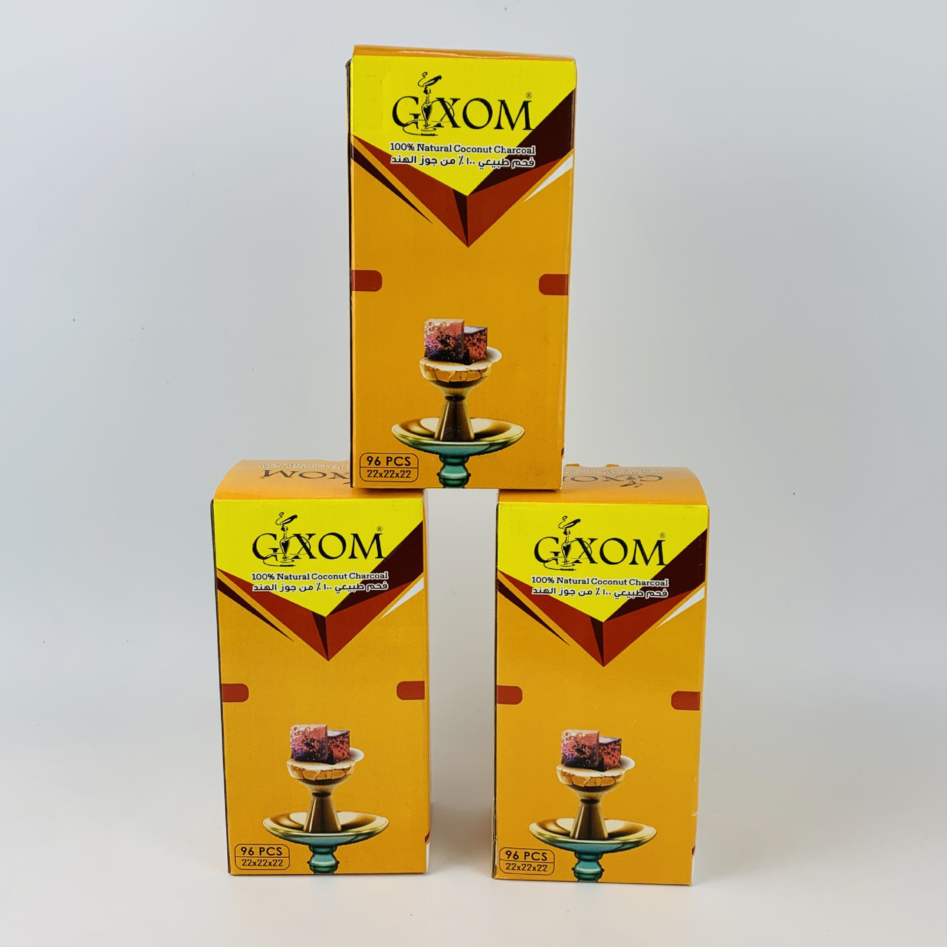 水烟配件shisha 阿拉伯水烟炭椰壳木炭水烟碳 gixom水烟木炭