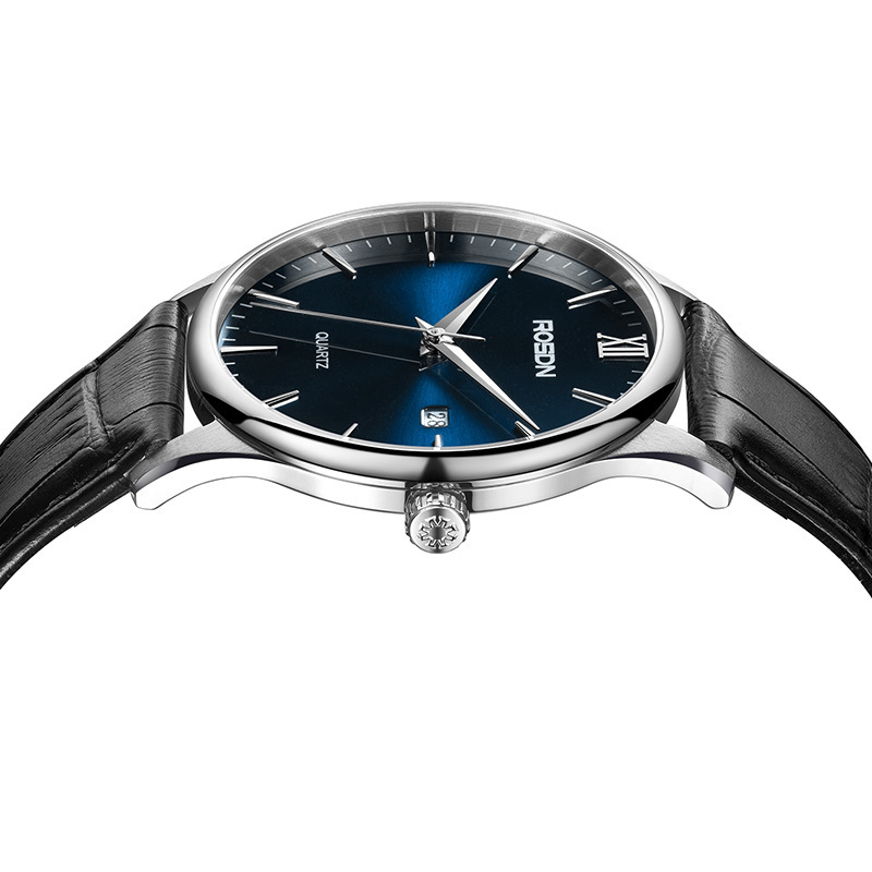 【张一山代言】劳士顿正品新款男士石英手表日历时尚防水批发3701