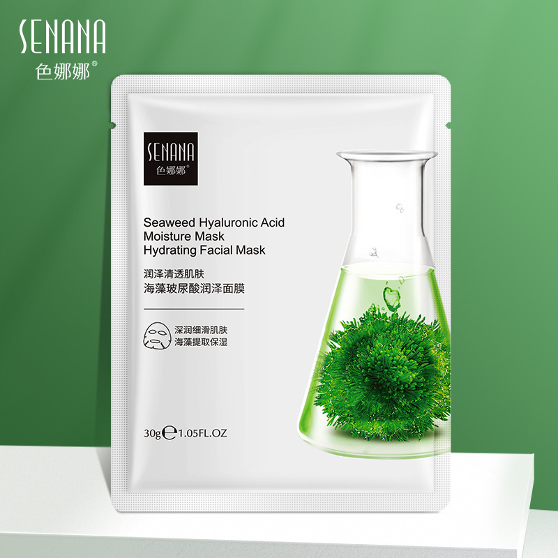 Senana Marina Seaweed Aloe Facial Mask Lifting and Firming Moisturizing Piece Facial Mask Skin Care Products Wholesale