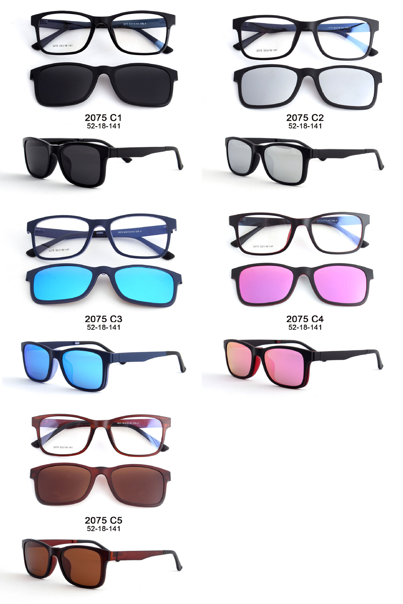 近视墨镜二合一眼镜tr套镜批发偏光太阳镜 双用炫彩tr90眼镜-阿里巴巴