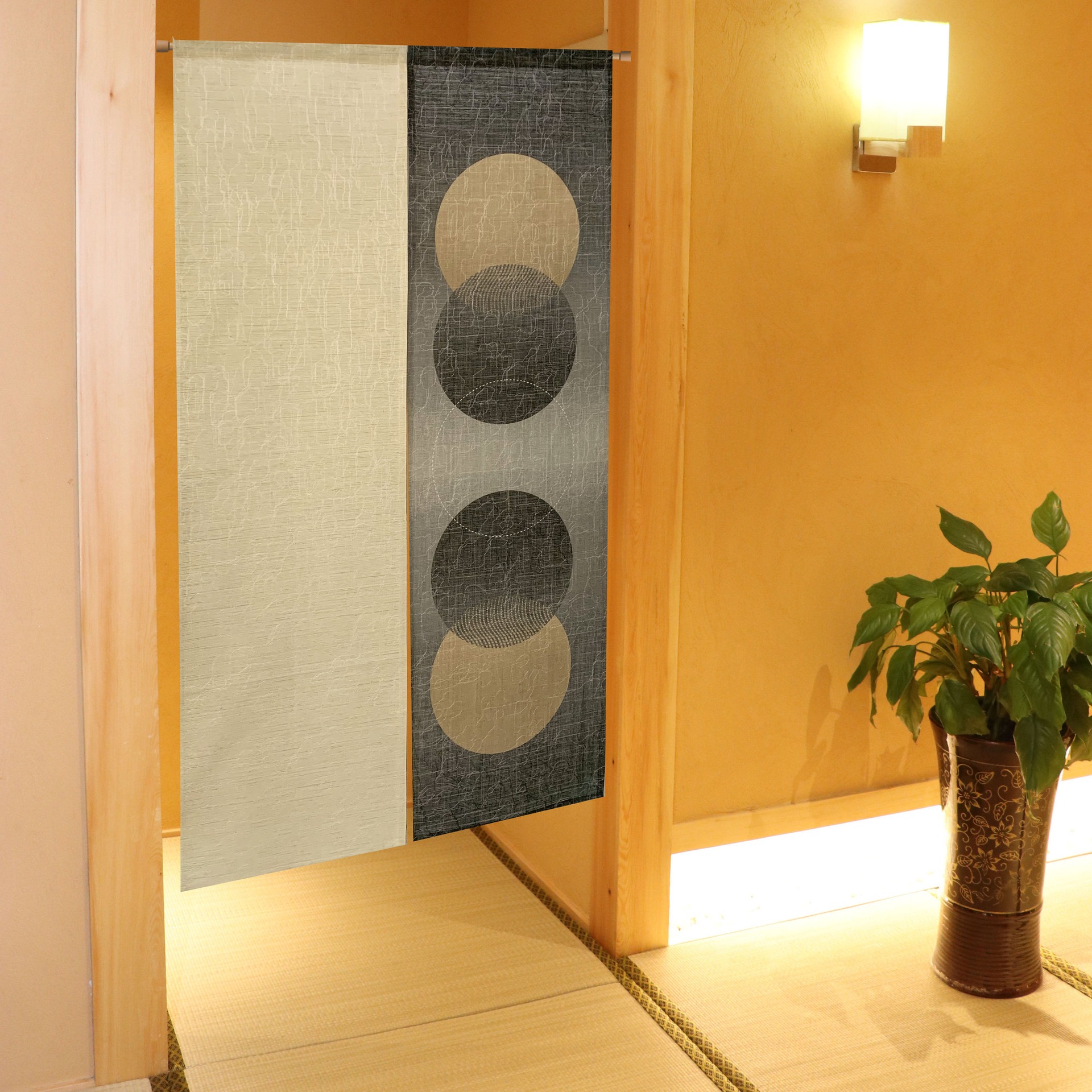 现代布艺门帘日式 加长150cm厨帘 花型多 面料多选 来图定制