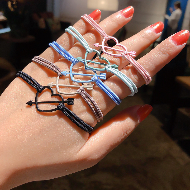 一箭穿心小皮筋绑发手链两用头绳扎发皮筋送男朋友小皮套发圈头饰