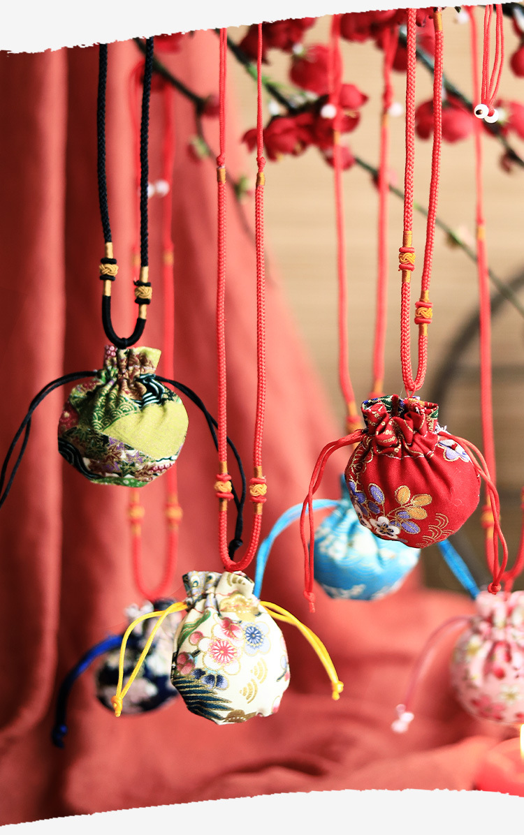 亿人端午节香包香囊空袋艾叶薰衣草挂脖香包diy材料包端午节礼品