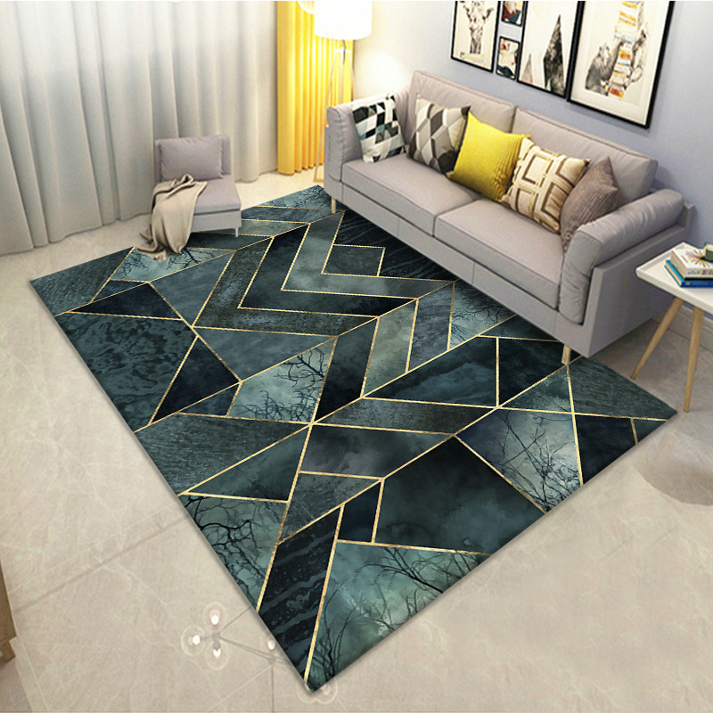 Nordic Floor Mat Geometric Home Carpet Living Room Sofa and Tea Table Carpet Home Customization Bedroom Bedside Full Shop Wholesale