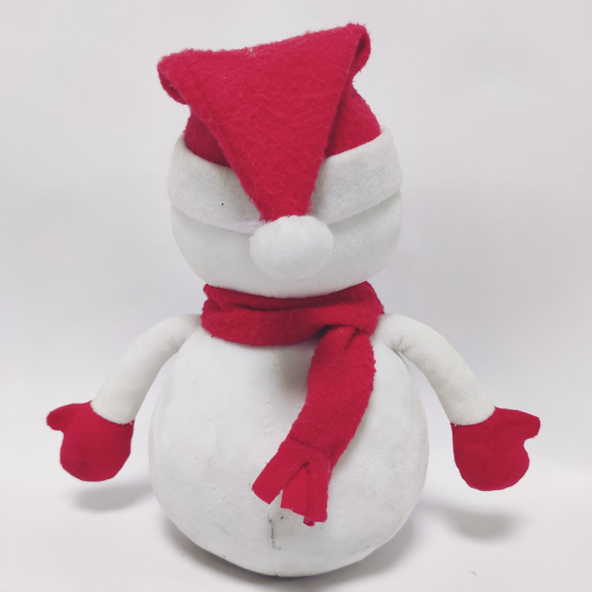 oem加工生产来图来样定做雪人毛绒公仔圣诞节礼品玩具活动纪念品