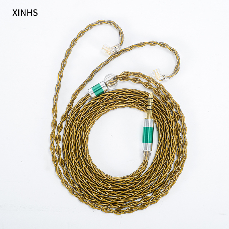 高端8股单晶铜镀金2.5平衡线mmcx耳机线im a2dc等接口可定制