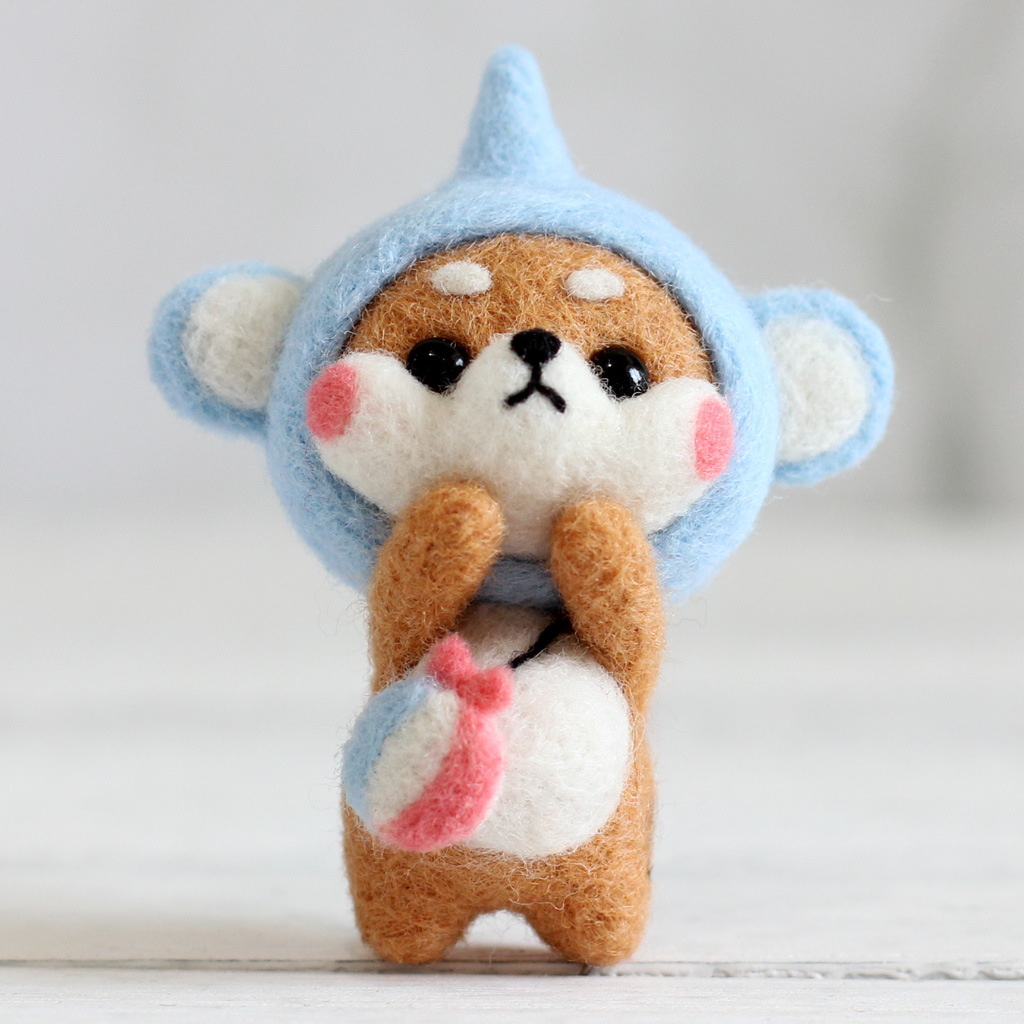 柴犬公仔 戳戳乐手工制作diy材料包 英文说明书